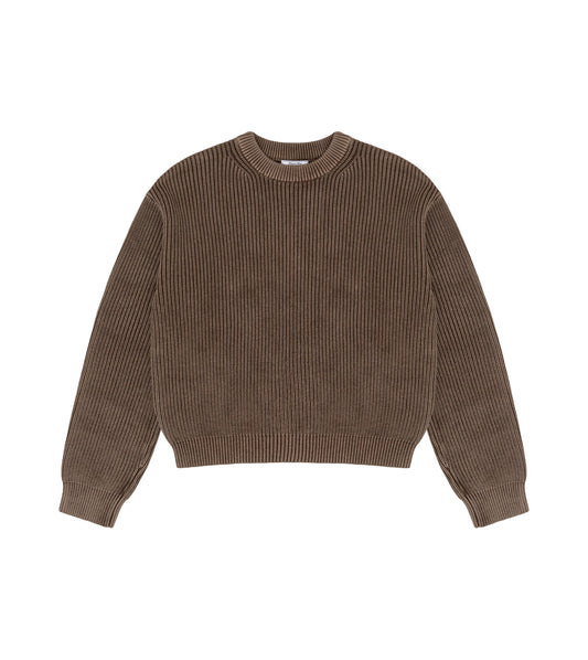 Heavy Shaker Sweater - Mocha