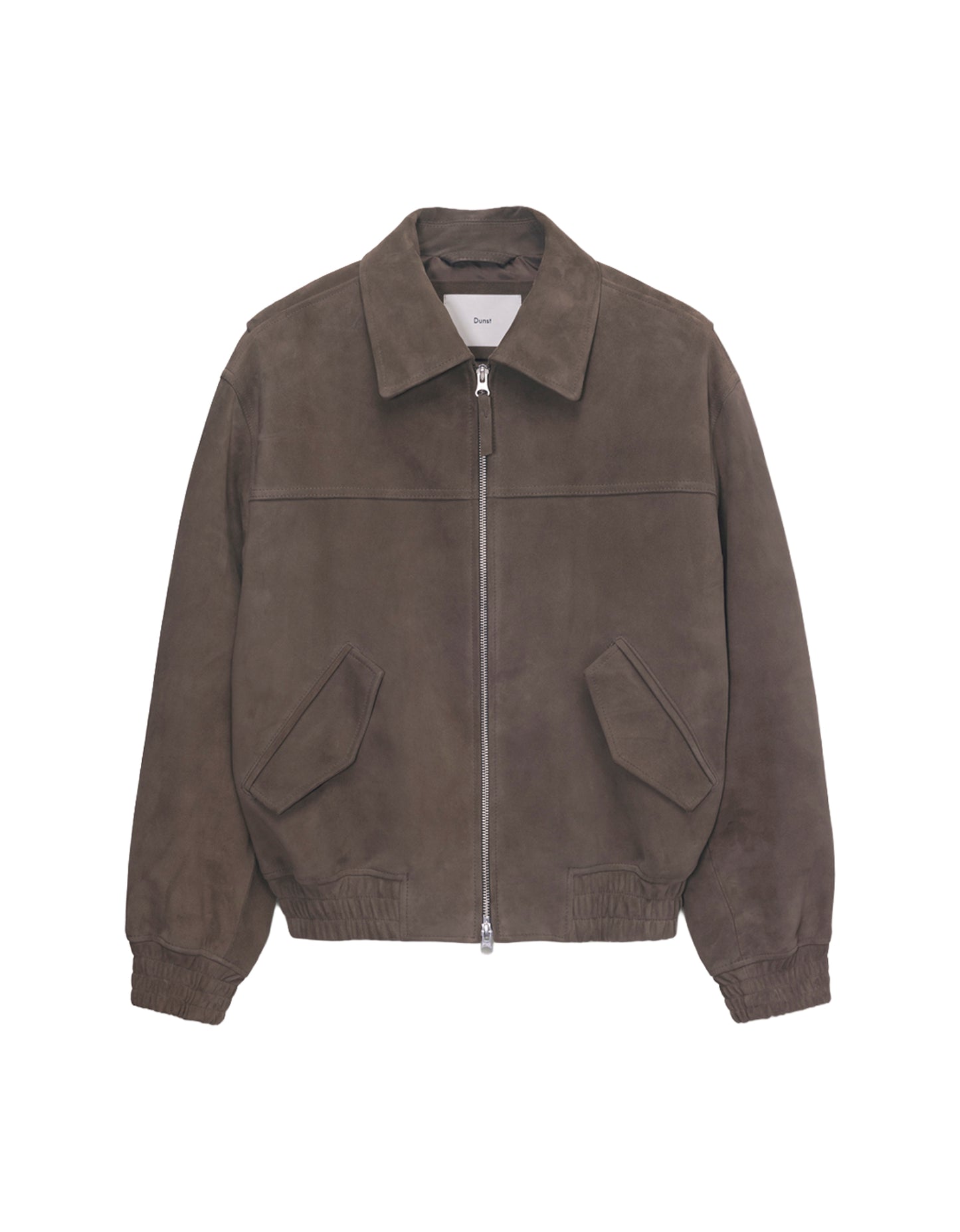 Refined Suede Blouson — Taupe Suede