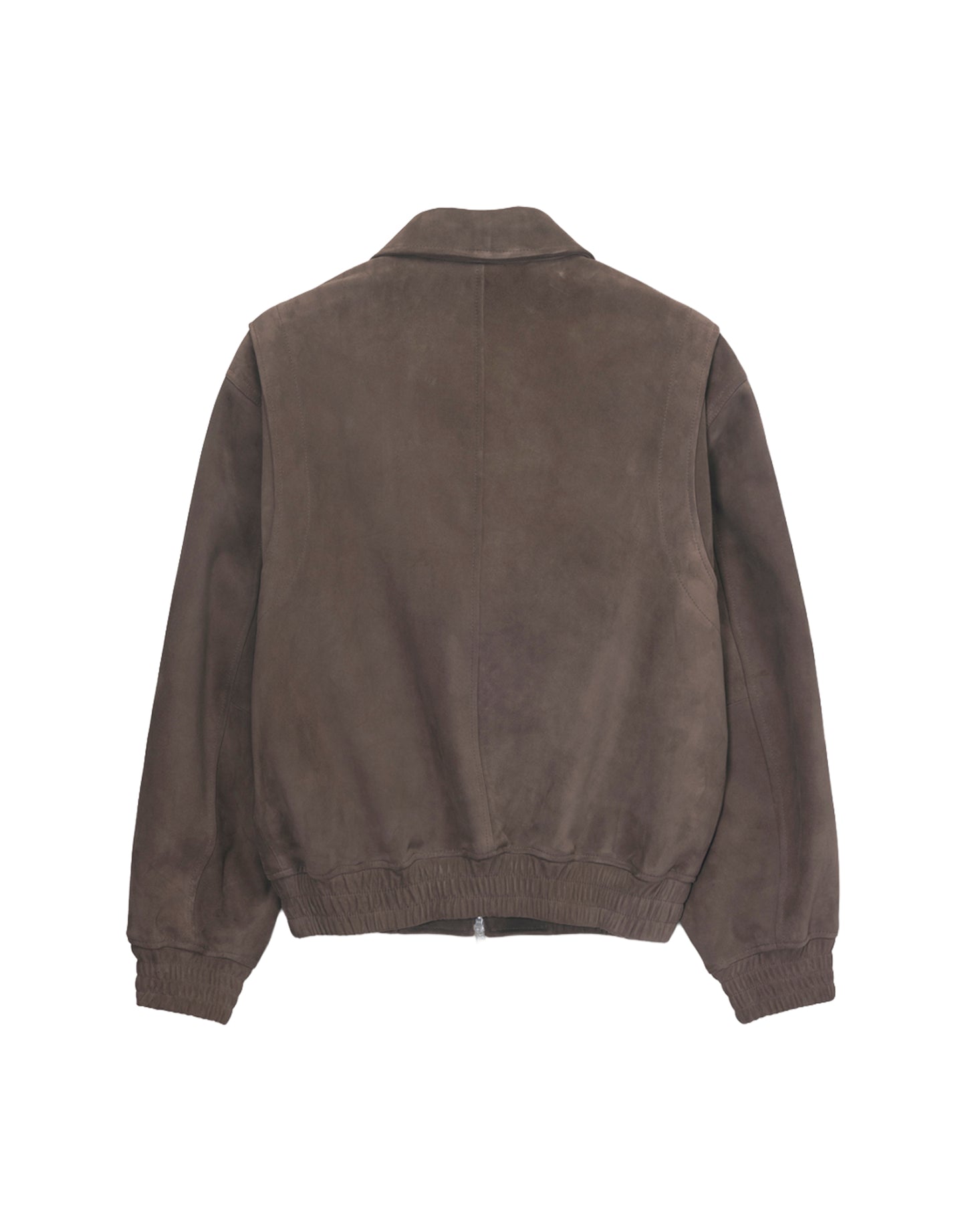 Refined Suede Blouson — Taupe Suede