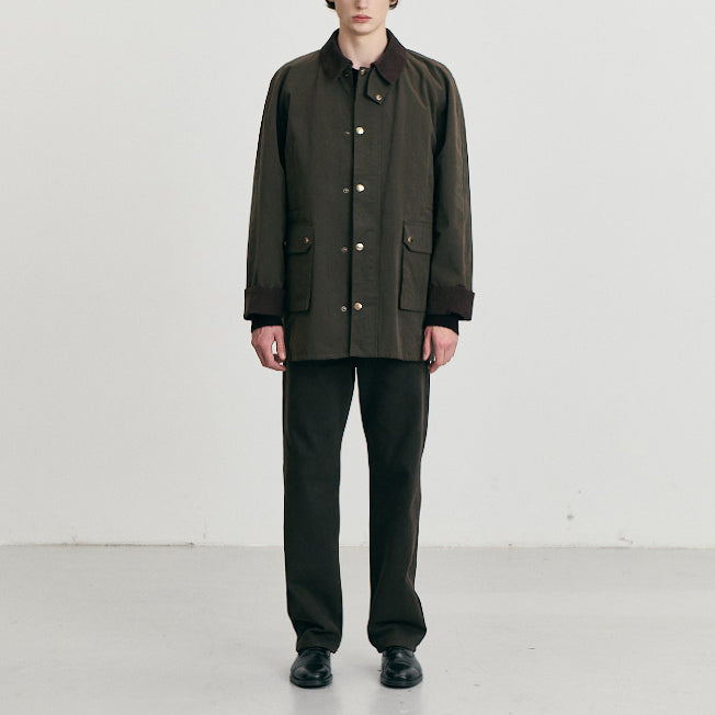 Waxed Cotton Hunting Jacket — Khaki