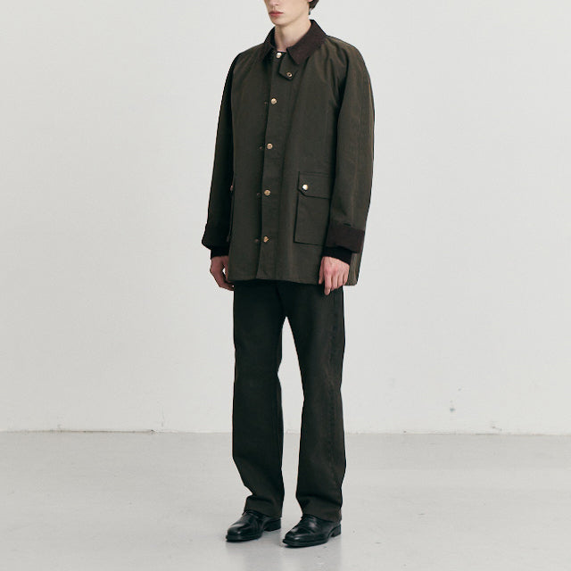 Waxed Cotton Hunting Jacket — Khaki