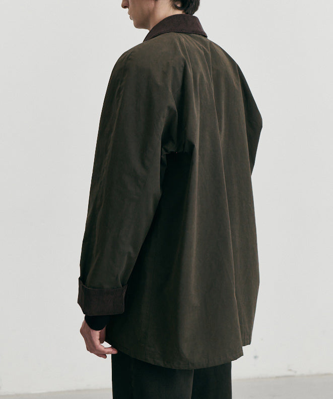Waxed Cotton Hunting Jacket — Khaki