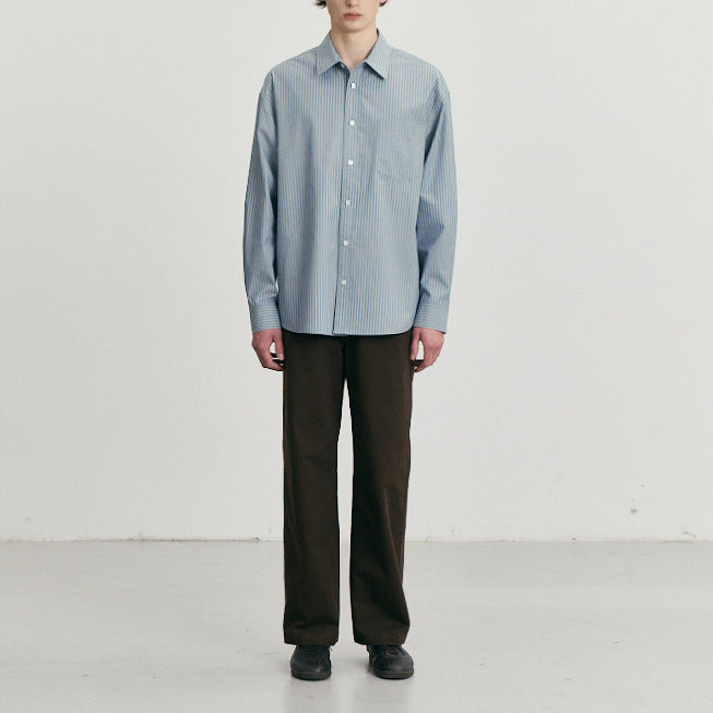 Informal Shirt — Blue Stripe