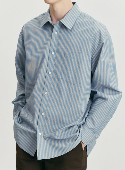Informal Shirt — Blue Stripe