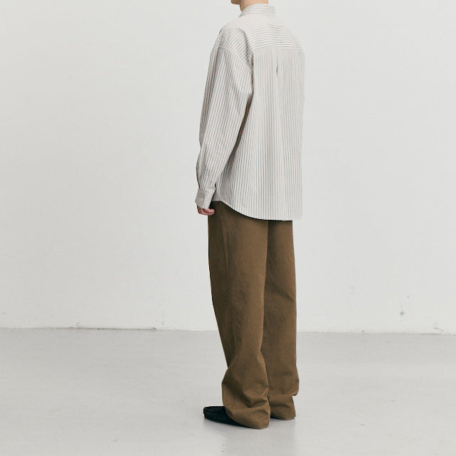Informal Shirt — Ivory Stripe