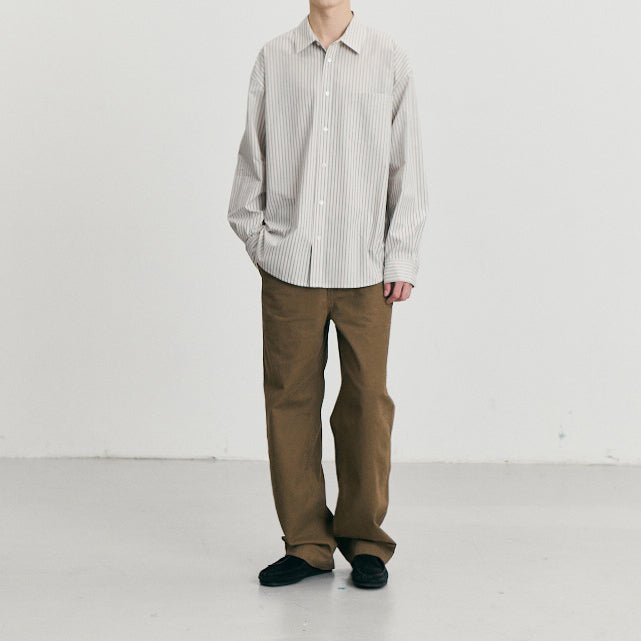 Informal Shirt — Ivory Stripe
