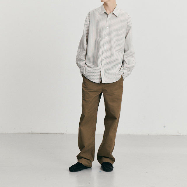 Informal Shirt — Ivory Stripe