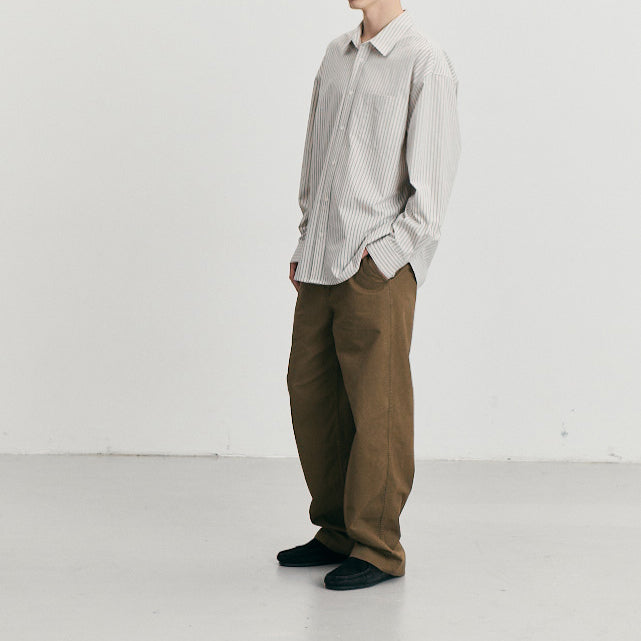 Informal Shirt — Ivory Stripe