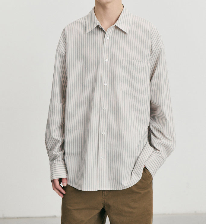 Informal Shirt — Ivory Stripe