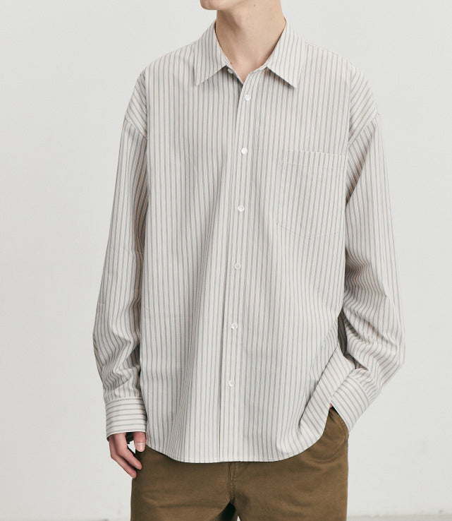 Informal Shirt — Ivory Stripe