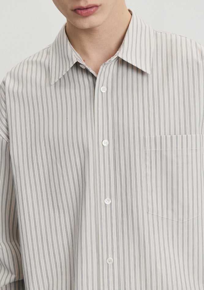 Informal Shirt — Ivory Stripe