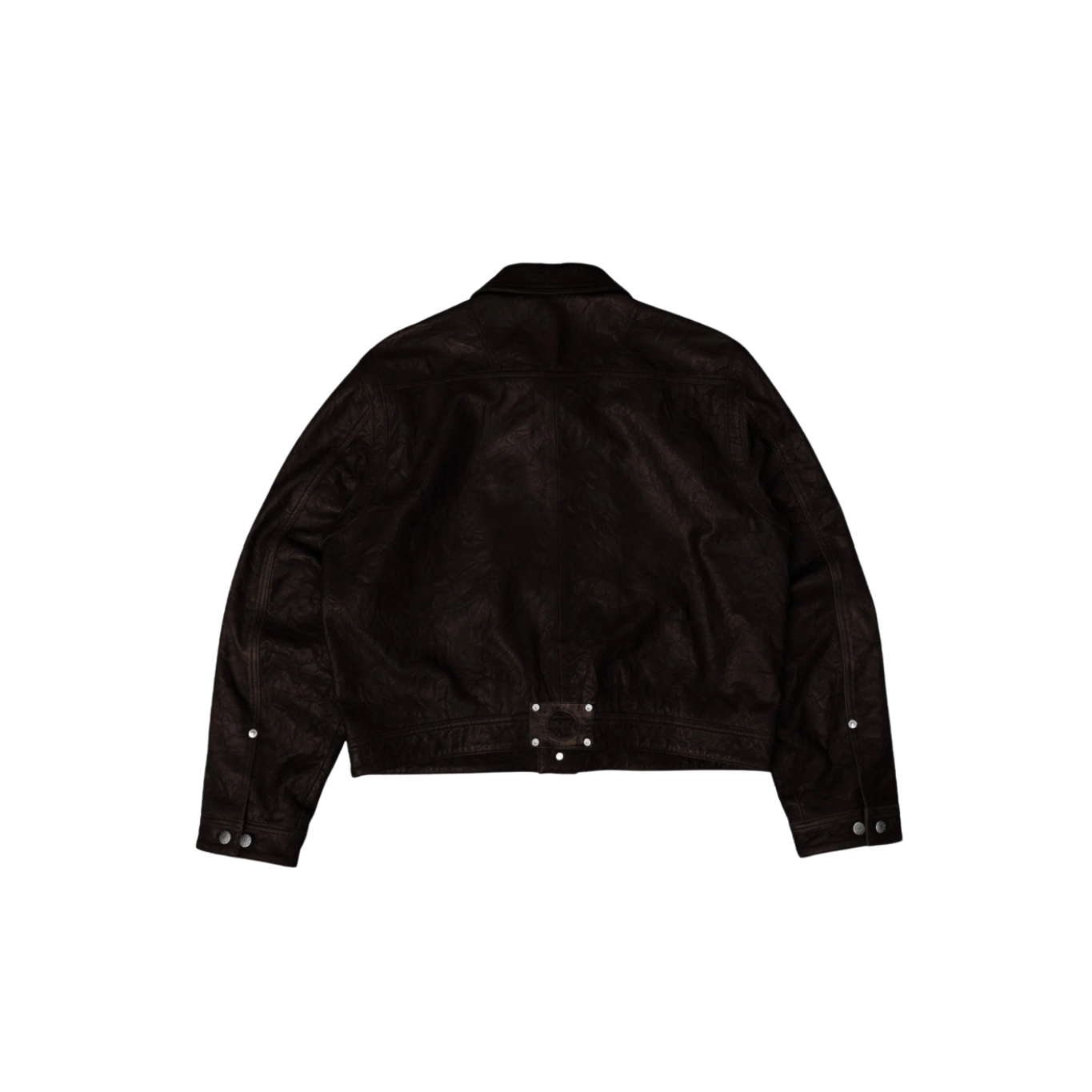 Crinkled Lambskin Leather Jacket