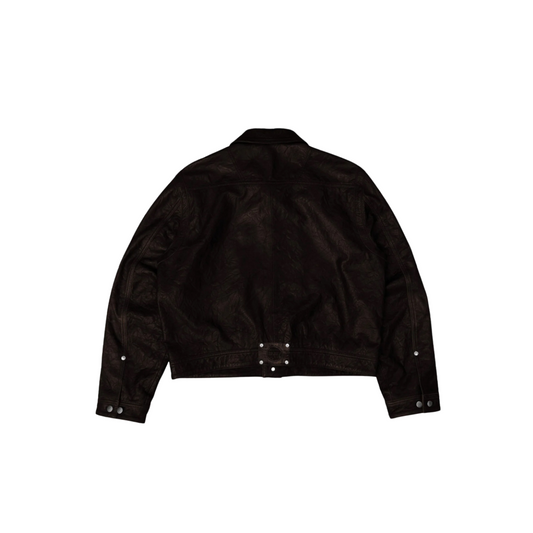 Crinkled Lambskin Leather Jacket