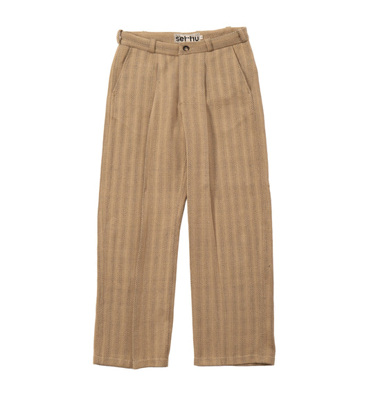 Wave Hill Pleated Trouser - Camel