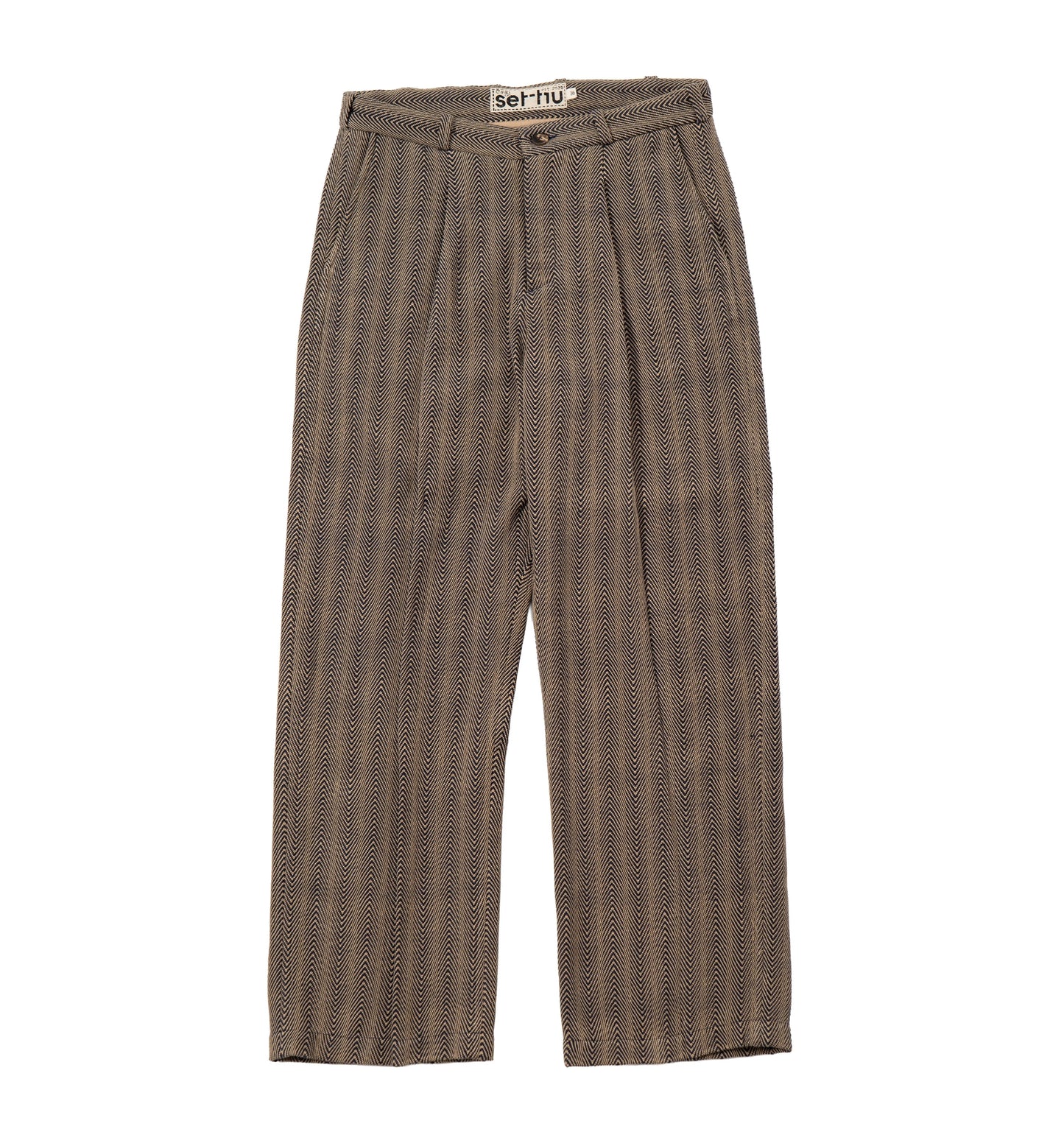 Wave Hill Pleated Trouser - Navy