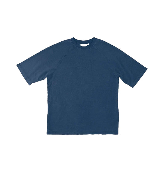 Woodstock Raglan Tee - Deep Indigo