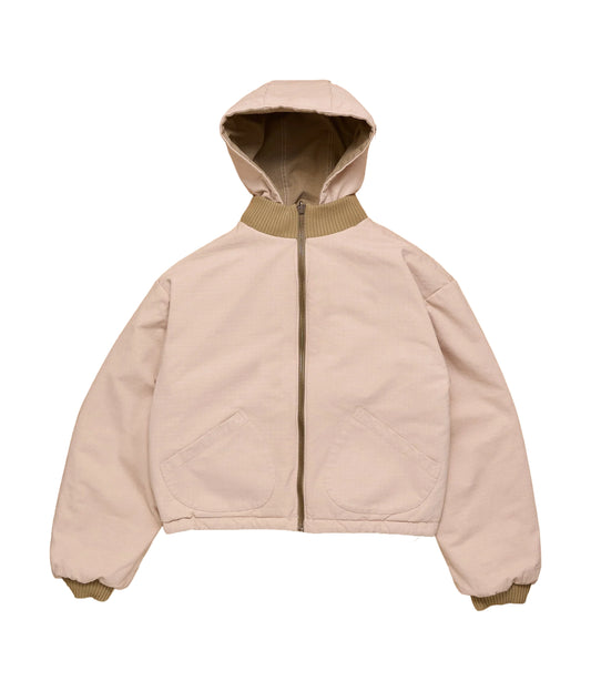 Reversible Ripstop Bomber - Beige