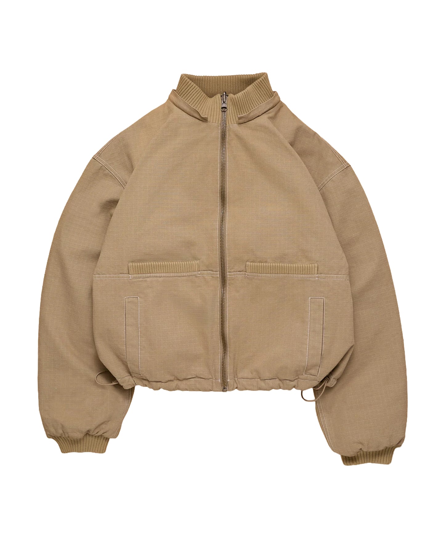 Reversible Ripstop Bomber - Beige