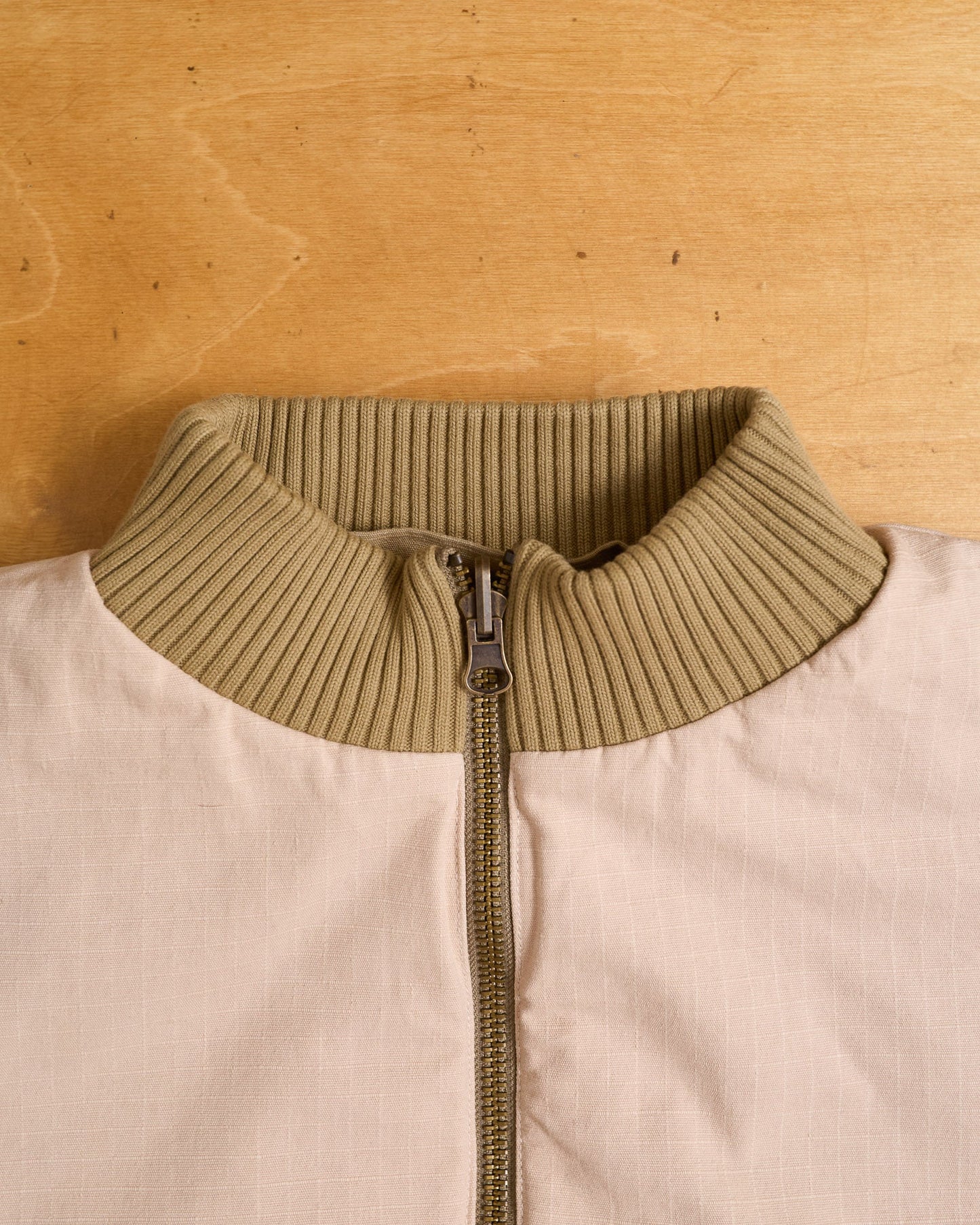 Reversible Ripstop Bomber - Beige