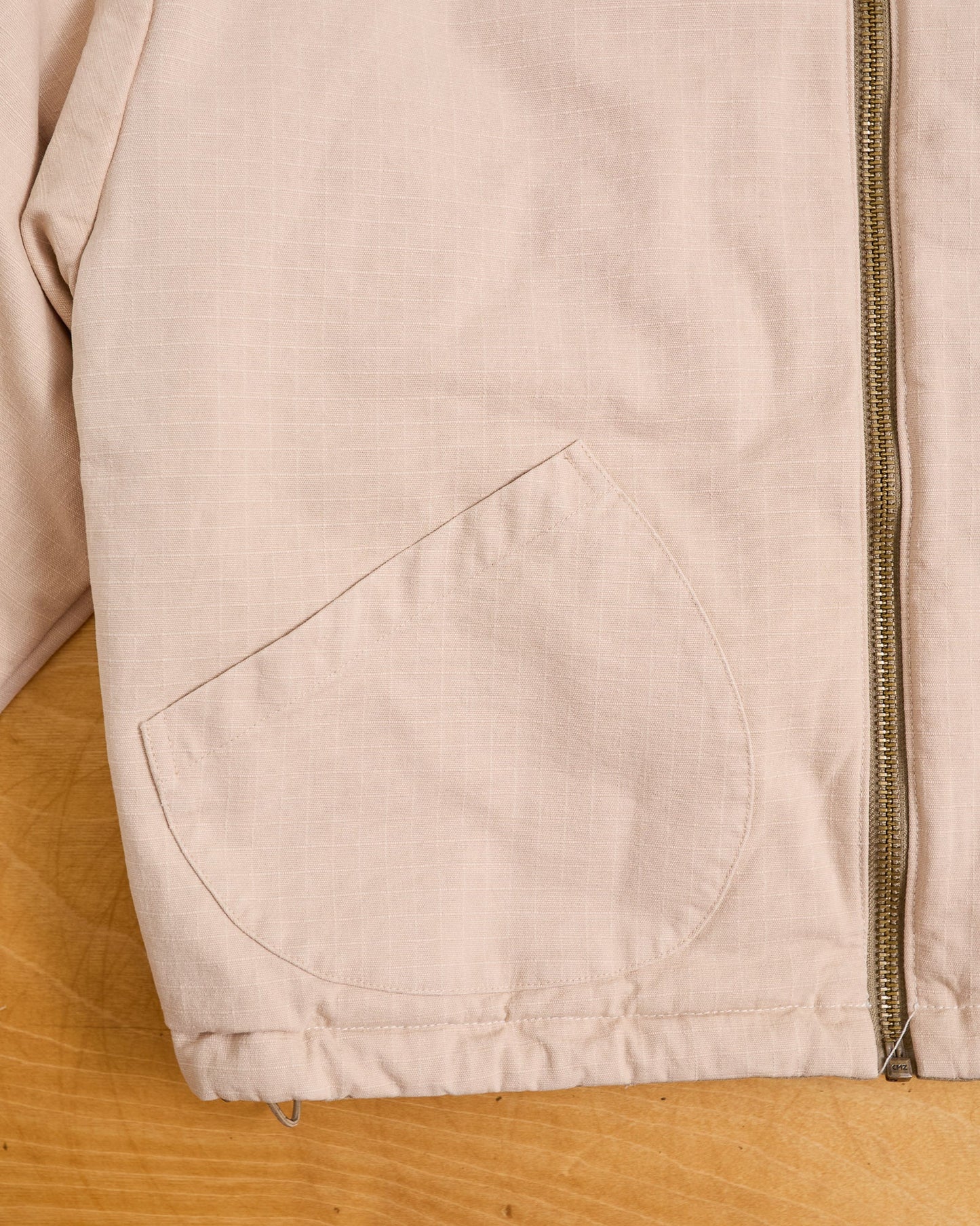 Reversible Ripstop Bomber - Beige