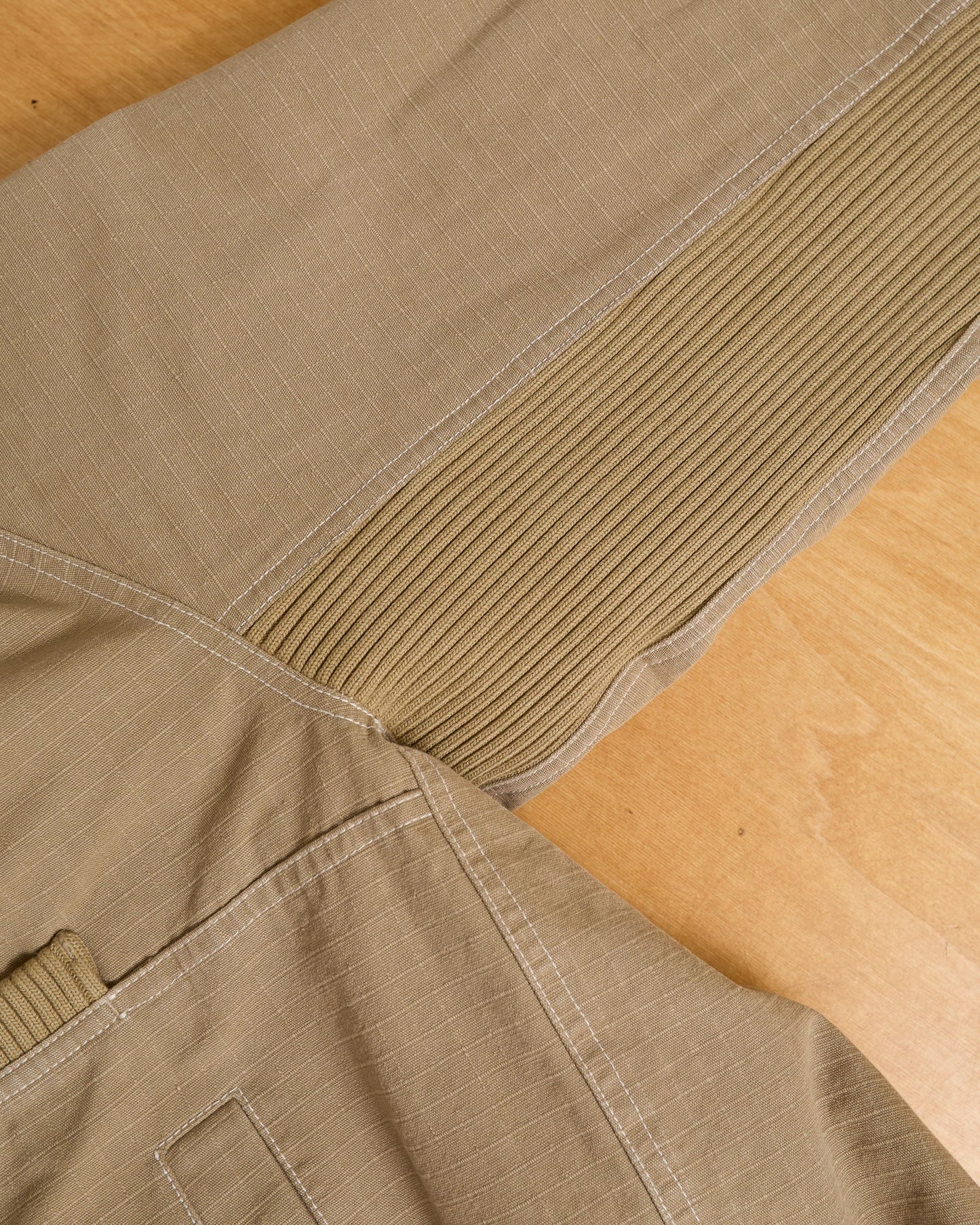 Reversible Ripstop Bomber - Beige