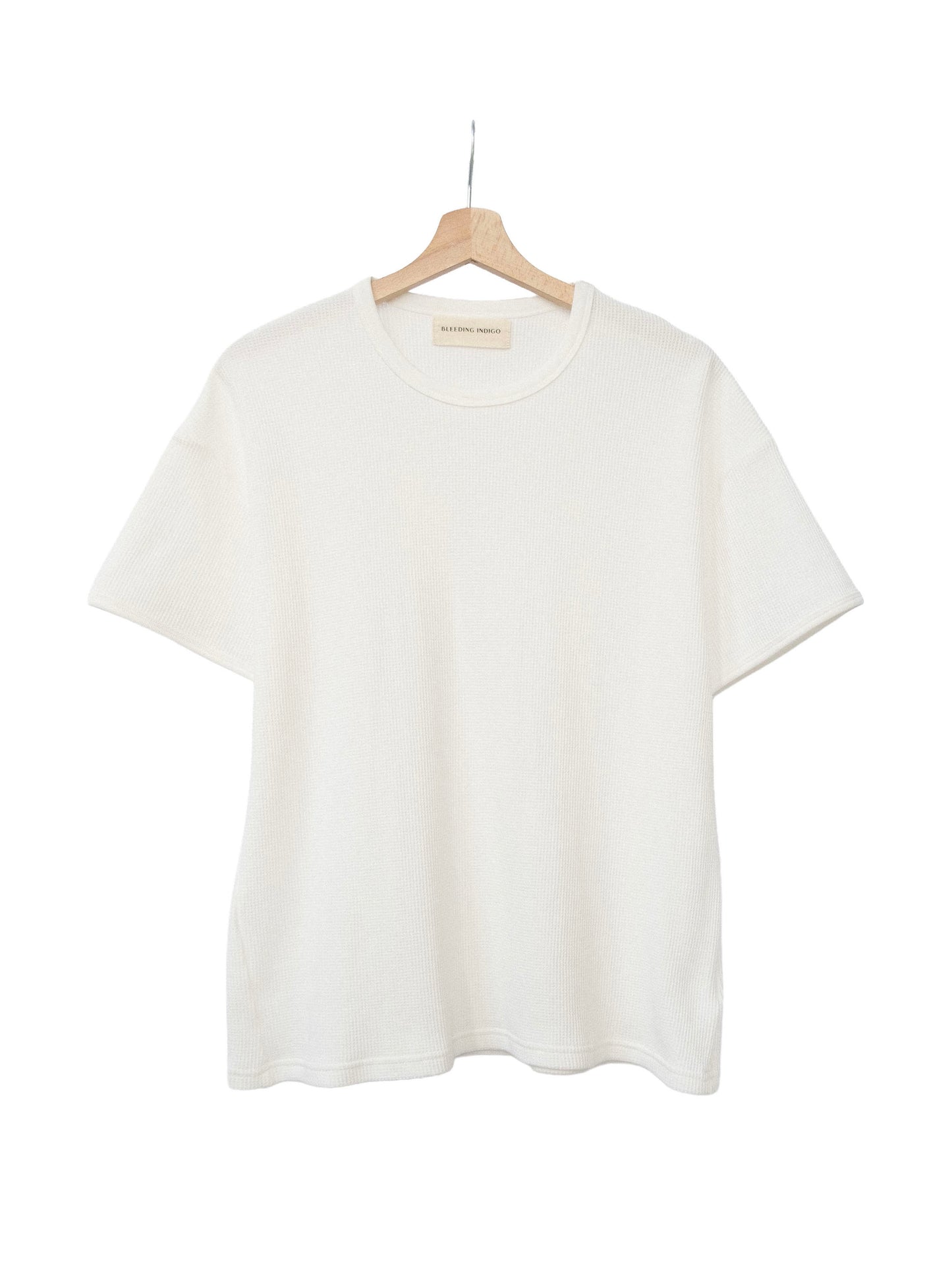 Waffle Knit T-Shirt - White