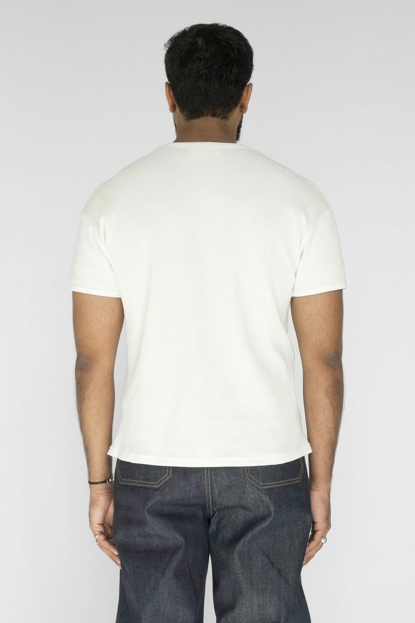 Waffle Knit T-Shirt - White