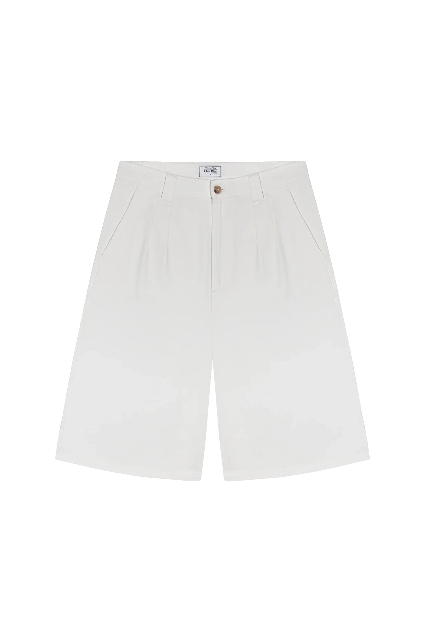 Giant Pleated Short - Bone