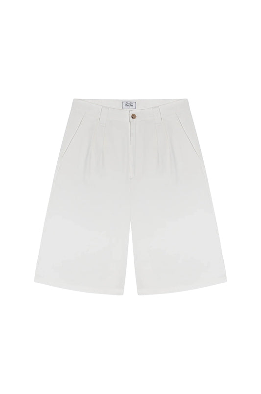 Giant Pleated Short - Bone