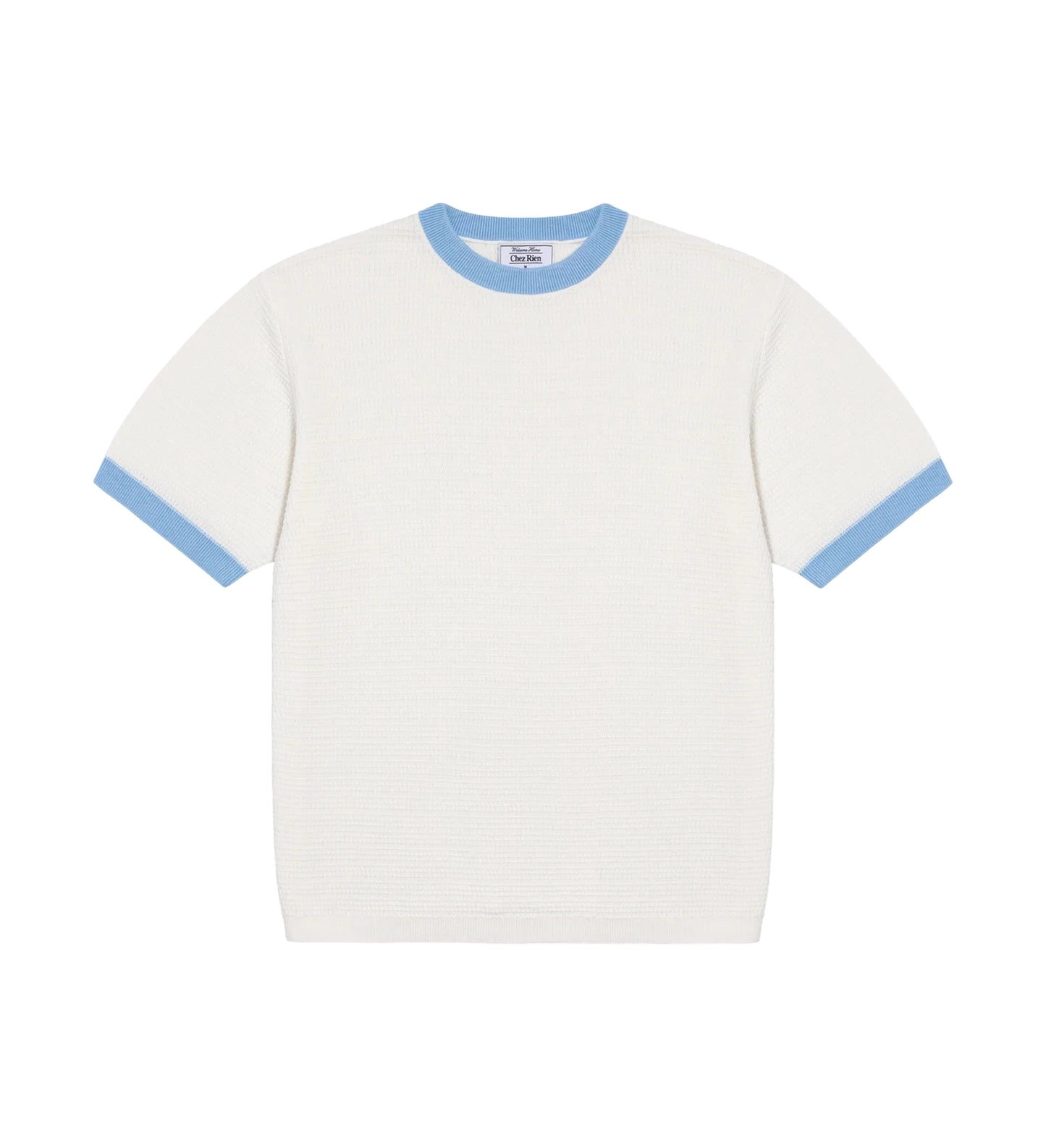 Textured Ringer Tee - Bone
