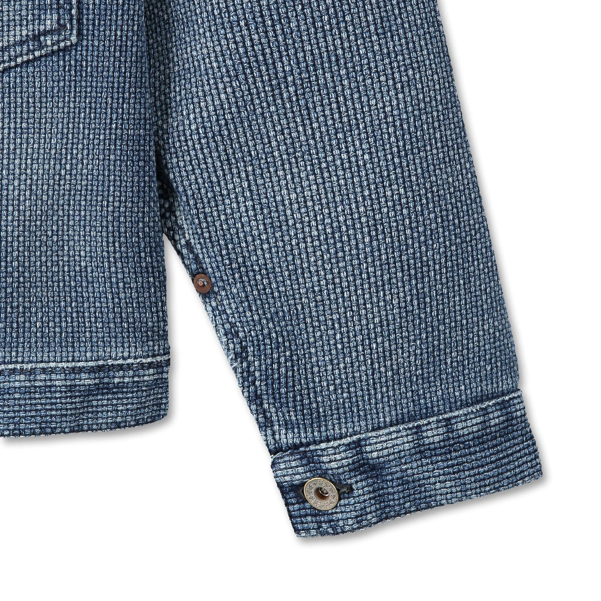 WWII Sashiko Jacket - Indigo Light Fade