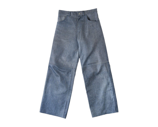 Rebel Blue Leather Denim