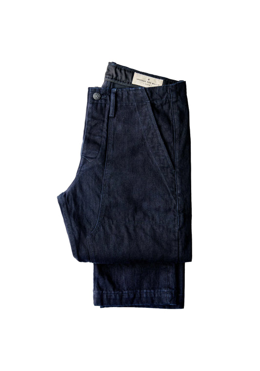 Hencye Workpant - Black Indigo