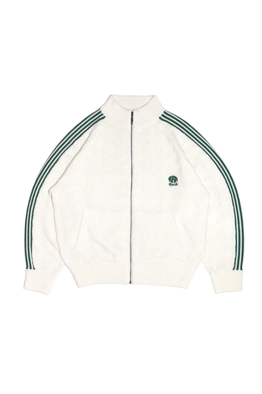 Knitted Training Jacket - Off White