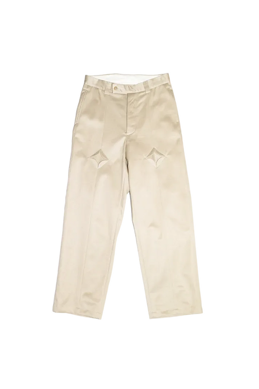 Rhombus Chino Pants - Sand Beige