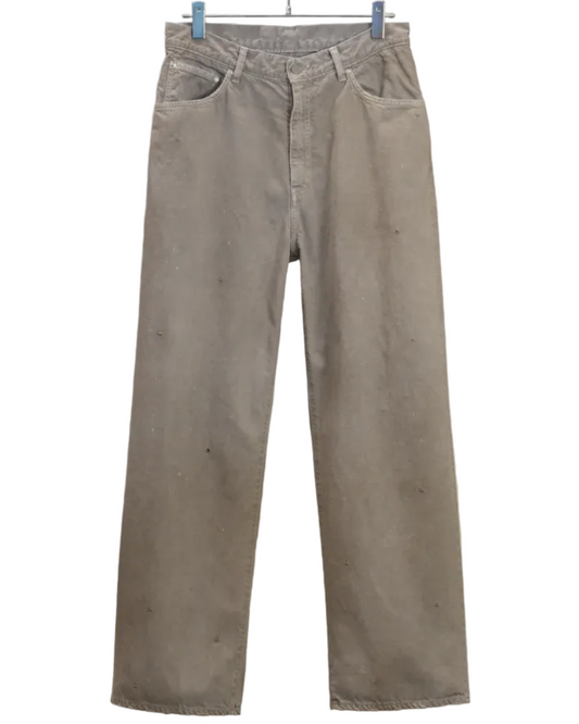 Aging Middle Straight 5P Denim Pants - Gray