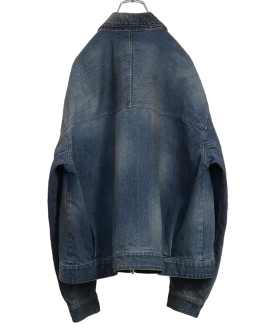 Denim Zipup Jacket - Indigo