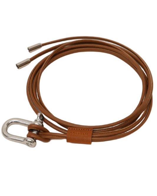 Leather Rope Belt - Brown