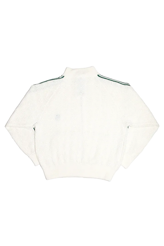 Knitted Training Jacket - Off White