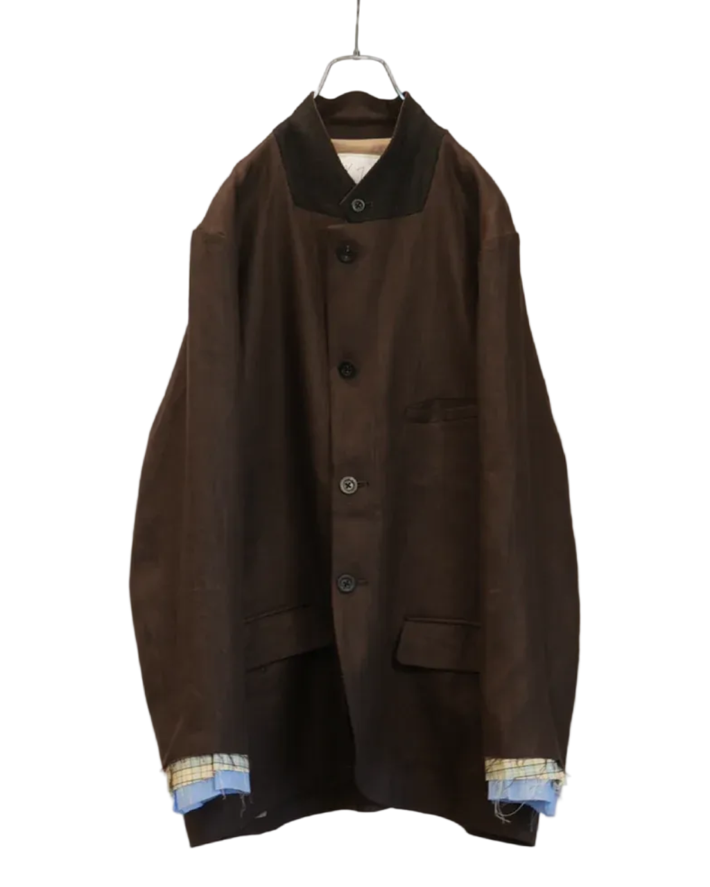 Layered Tailored Jacket - Brown