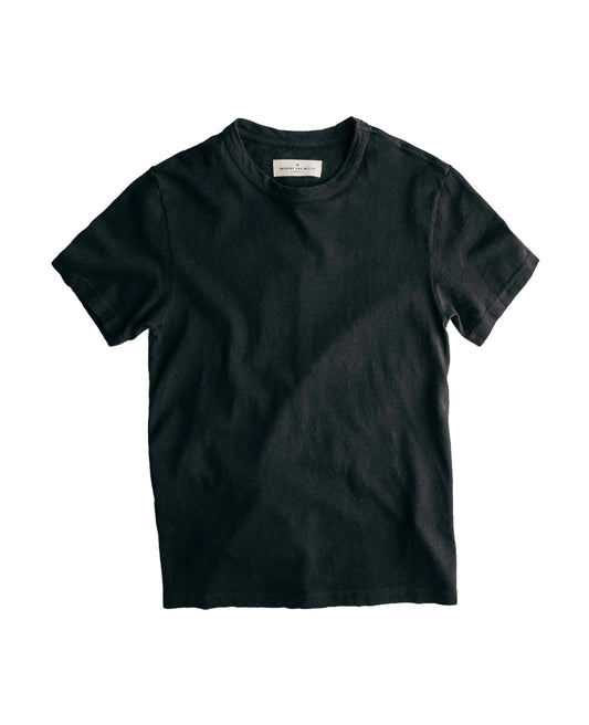 Black Knit Midweight Crew