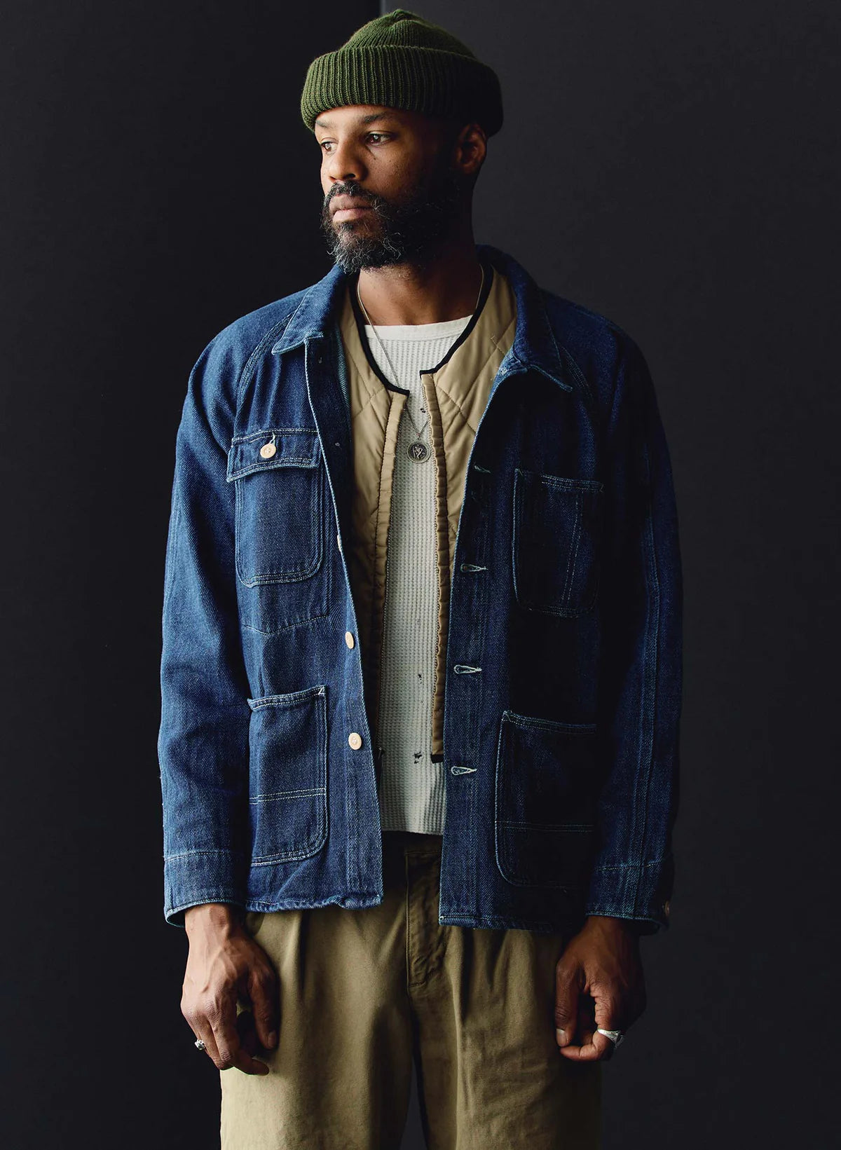 Mill Valley Raglan Jacket - Indigo