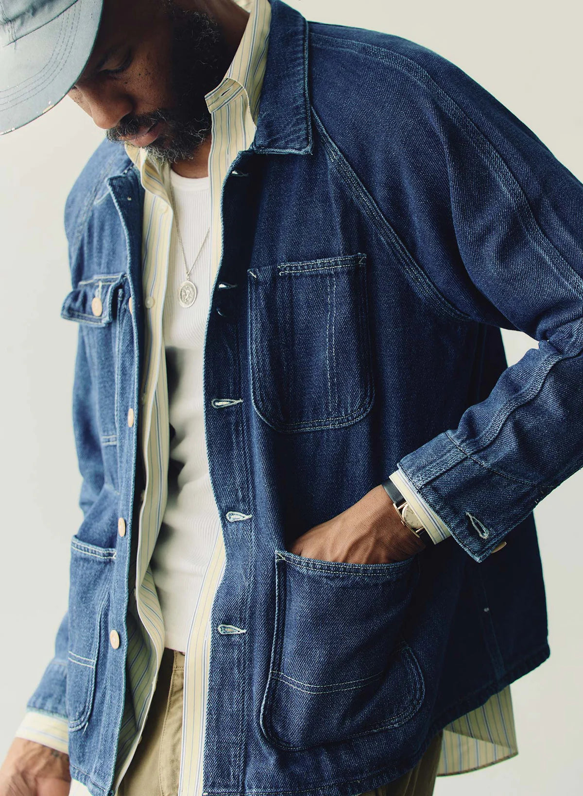 Mill Valley Raglan Jacket - Indigo