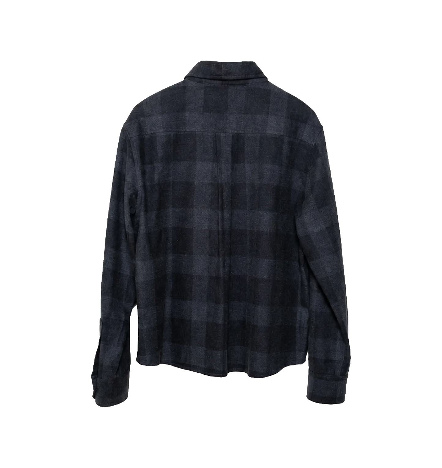 The Khumbu Yak Wool Flannel - Charcoal Buffalo Check