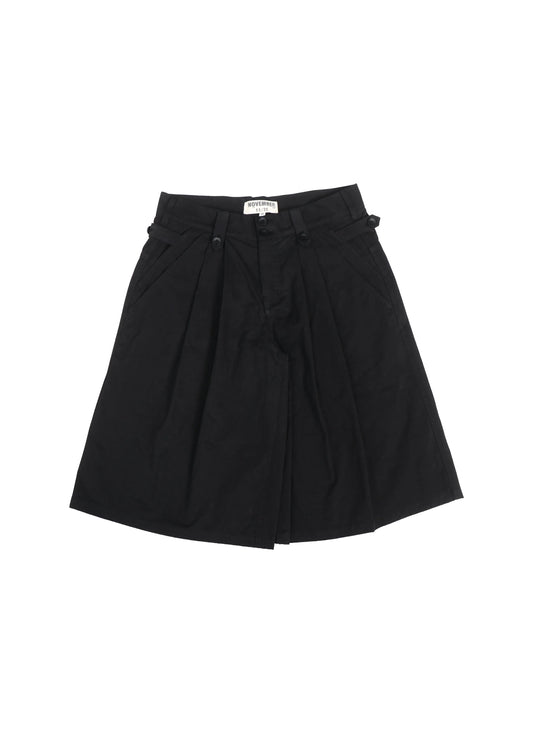 Poplin Pleated Shorts