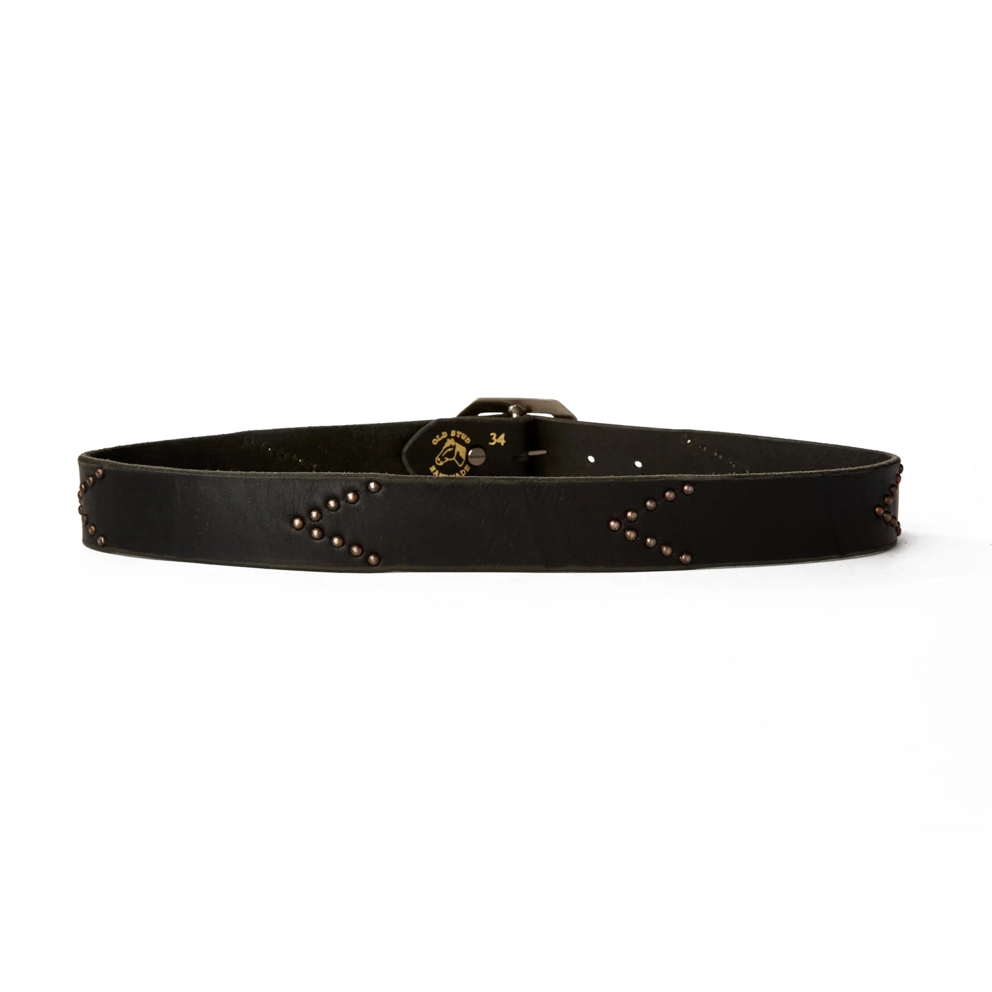 Studded Chevron Belt - Black