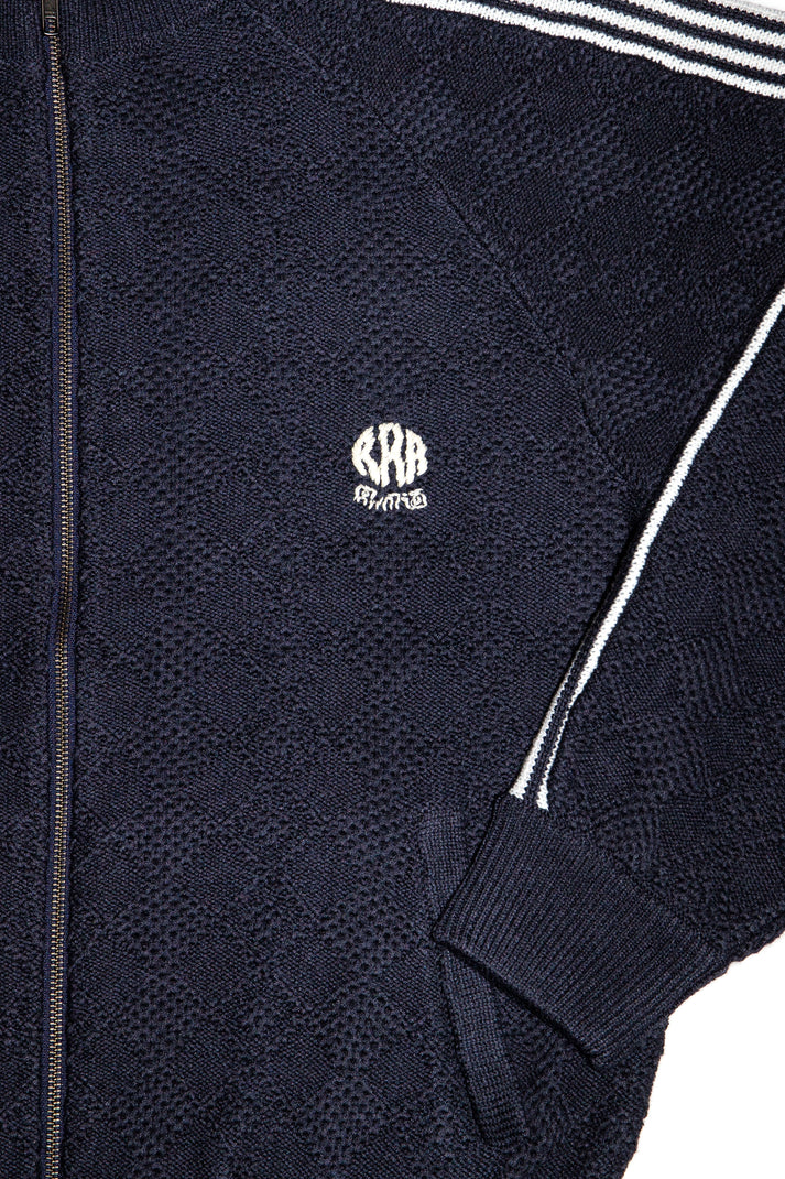 Knitted Training Jacket - Fade Black