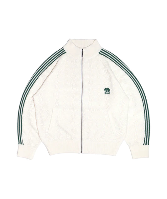 Knitted Training Jacket - Off White