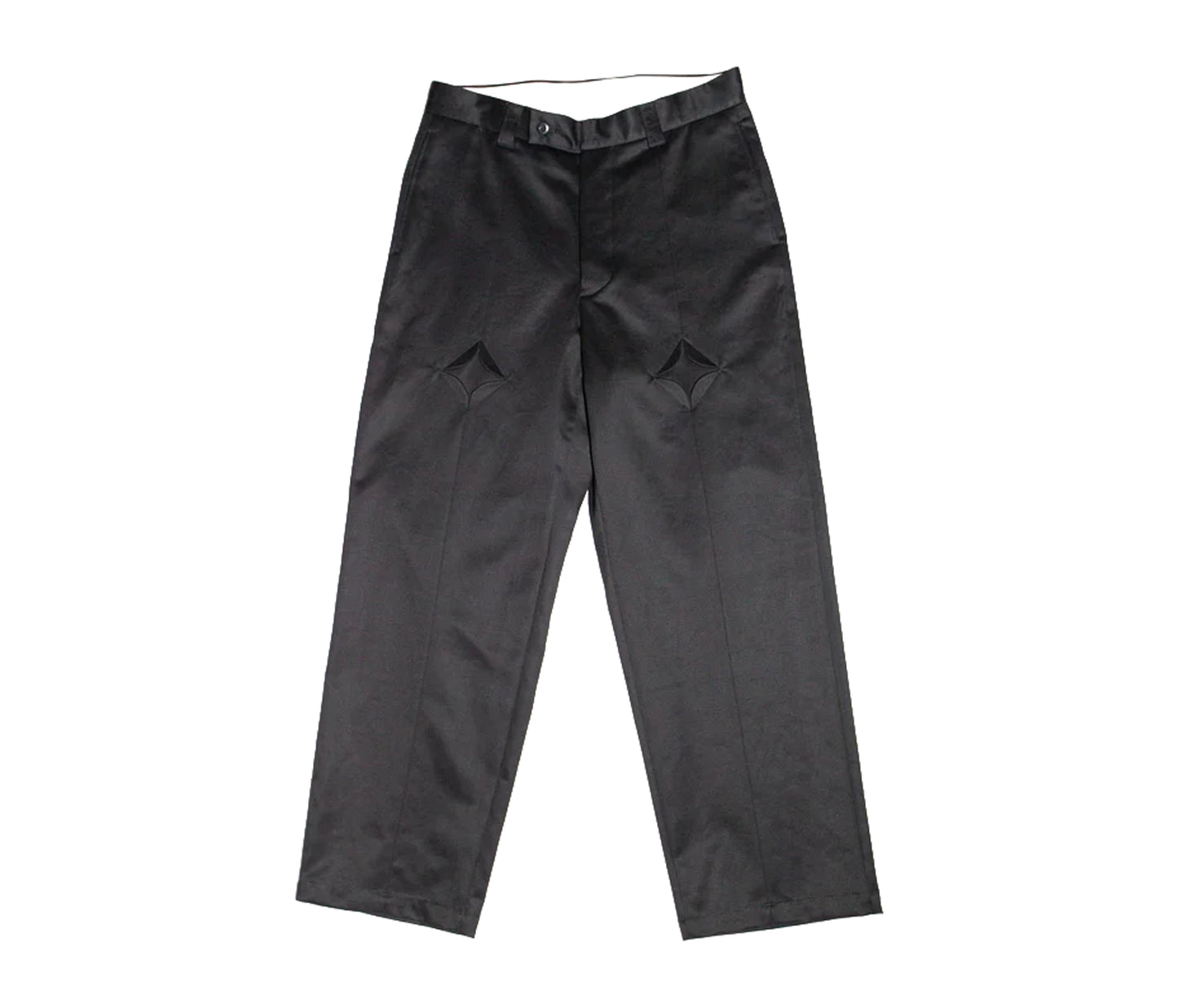 Rhombus Chino Pants - Black