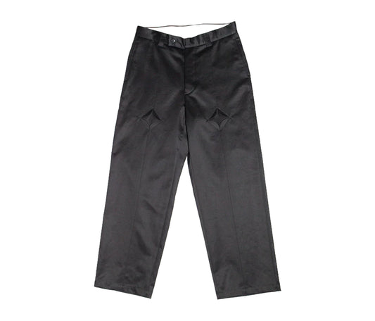 Rhombus Chino Pants - Black